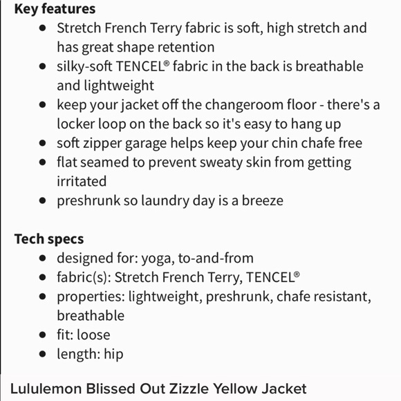 Lululemon jacket - Picture 7 of 7